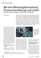 Wie eine Werkzeugüberwachung Prozesse beschleunigt und sichert